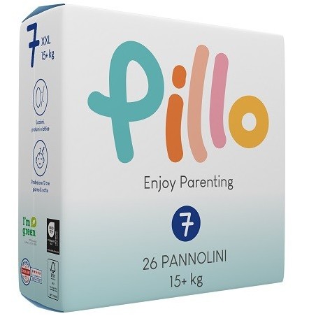 PILLO ENJOY PANNOLINI XXL 15+ KG TAGLIA 7 26 PEZZI
