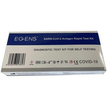 TEST ANTIGENICO RAPIDO COVID-19 EGENS AUTODIAGNOSTICO DETERMINAZIONE QUALITATIVA ANTIGENI SARS-COV-2 IN TAMPONI NASALI MEDIANTE