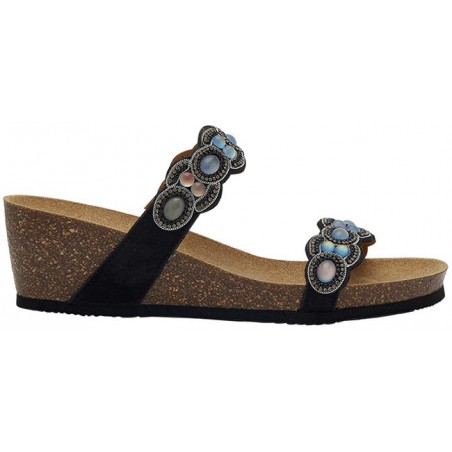 ORTIGIA MICROFIBRE + IRIDESCENT STONES W BLACK 36