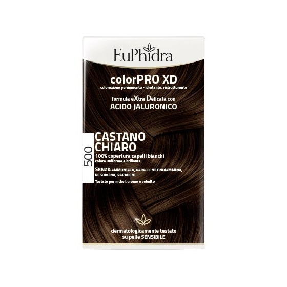 EUPHIDRA COLORPRO XD 500 CAST CHIARO GEL COLORANTE CAPELLI IN FLACONE + ATTIVANTE + BALSAMO + GUANTI