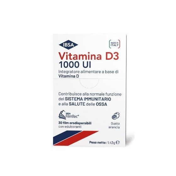 VITAMINA D3 IBSA 1000UI 30 FILM ORODISPERSIBILI