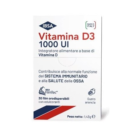 VITAMINA D3 IBSA 1000UI 30 FILM ORODISPERSIBILI