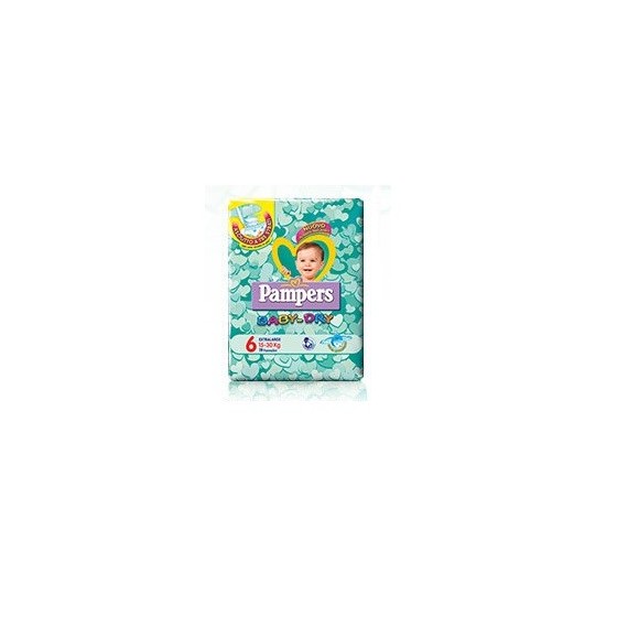 PANNOLINI PER BAMBINI PAMPERS BABY DRY DOWNCOUNT NO FLASH XL 15 PEZZI