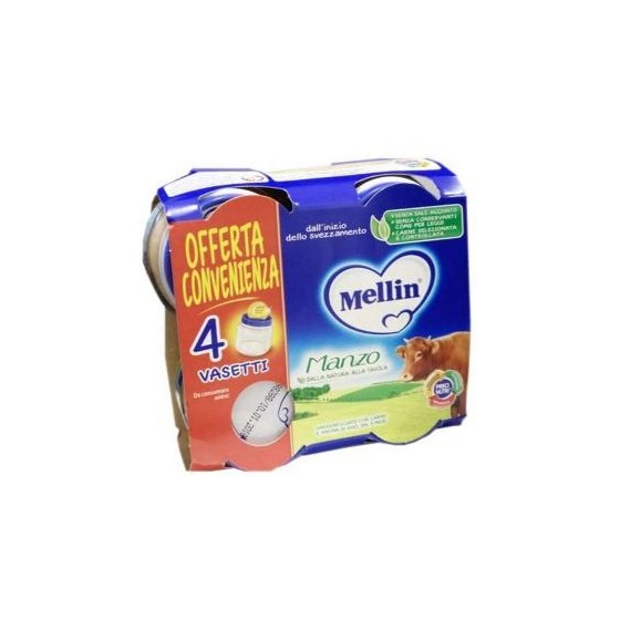 MELLIN OMOGENEIZZATO MANZO 4X80 G