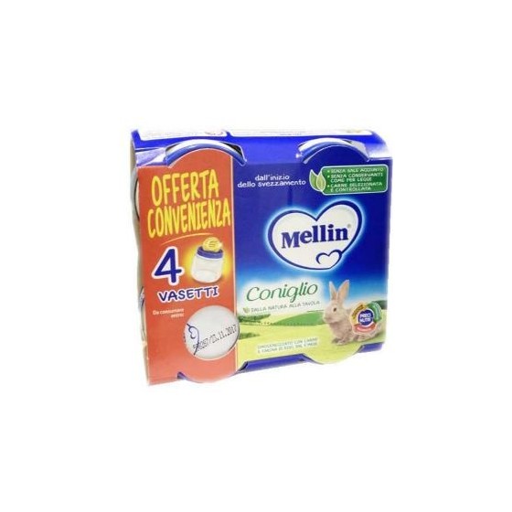 MELLIN OMOGENEIZZATO CONIGLIO 4X80 G