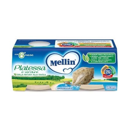 MELLIN OMOGENEIZZATO PLATESSA 4 PEZZI X 80 G