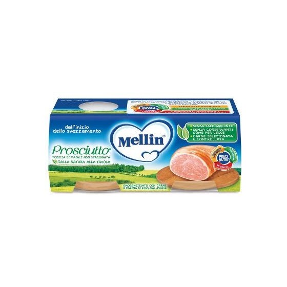 MELLIN OMOGENEIZZATO PROSCIUTTO 4 X 80G
