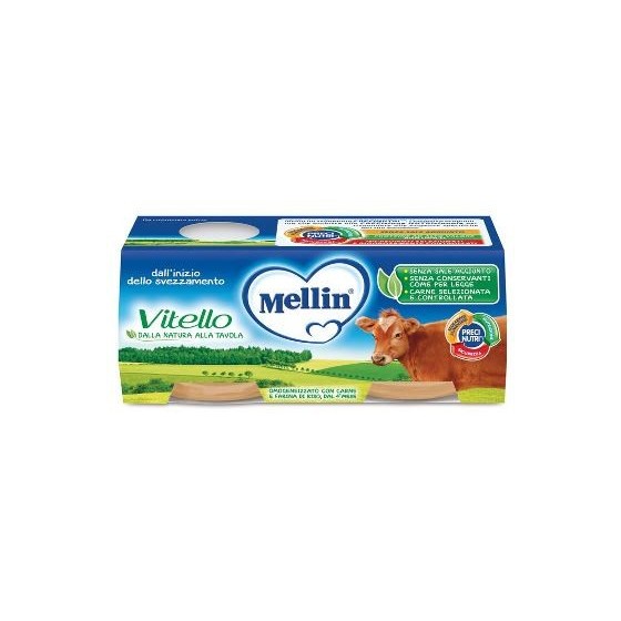 MELLIN OMOGENEIZZATO VITELLO 4 PEZZI X 80 G