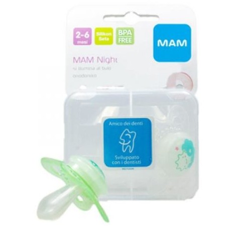 MAM NIGHT SUCCHIETTO 2-6 MESI SILICONE CONFEZIONE DOPPIA