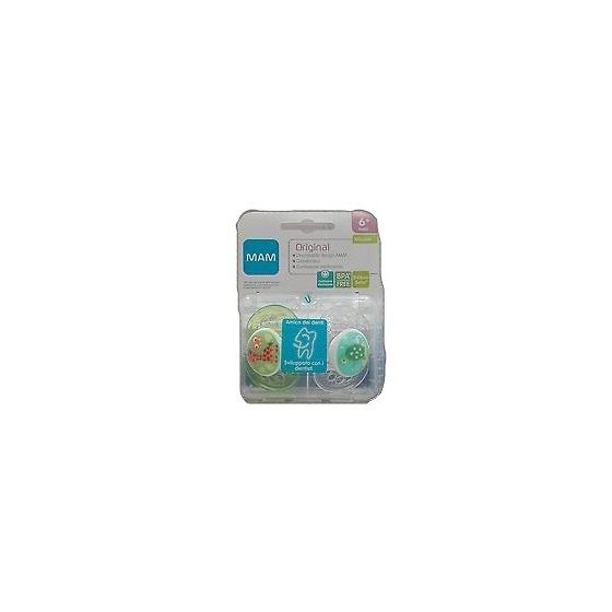 MAM ORIGINAL SUCCHIETTO 6+ SILICONE CONFEZIONE DOPPIA
