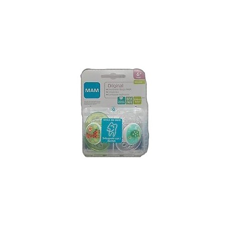 MAM ORIGINAL SUCCHIETTO 6+ SILICONE CONFEZIONE DOPPIA