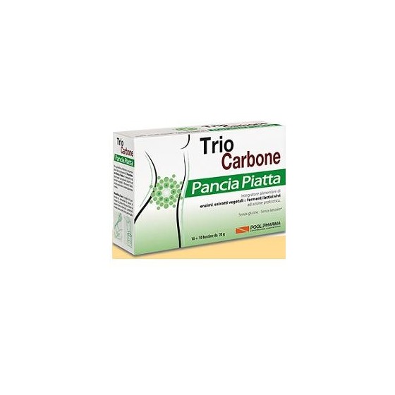 TRIOCARBONE PANCIA PIATTA 10 + 10 BUSTINE