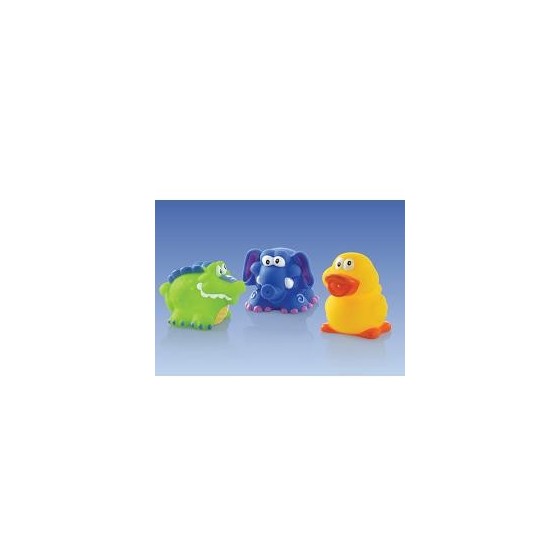 NUBY GIOCO BAGNO COCCODRILLO ANATRA ED ELEFANTE CON SCHIZZO