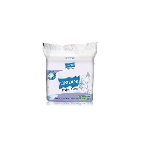 PANNOLONE PER INCONTINENZA A MUTANDINA LINIDOR PERFECT CARE SUPER MG 4 X 30 PEZZI