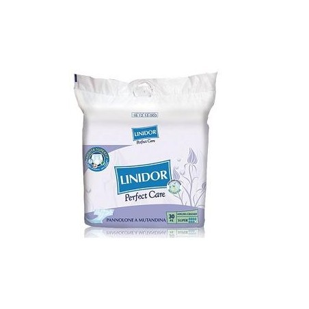 PANNOLONE PER INCONTINENZA A MUTANDINA LINIDOR PERFECT CARE SUPER MG 4 X 30 PEZZI
