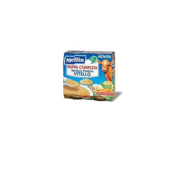 MELLIN PAPPA COMPLETA VITELLO 250 G 2 PEZZI