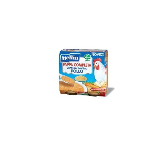 Mellin Pappa Completa Verdure Pastina Coniglio 2 x 250g