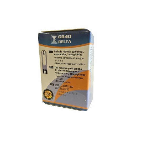 STRISCE MISURAZIONE GLICEMIA BRUNO GD40 DELTA 25 PEZZI