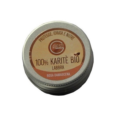 GESTI 100% KARITE' BIO 10 ML ROSA DAMASCENA LABBRA