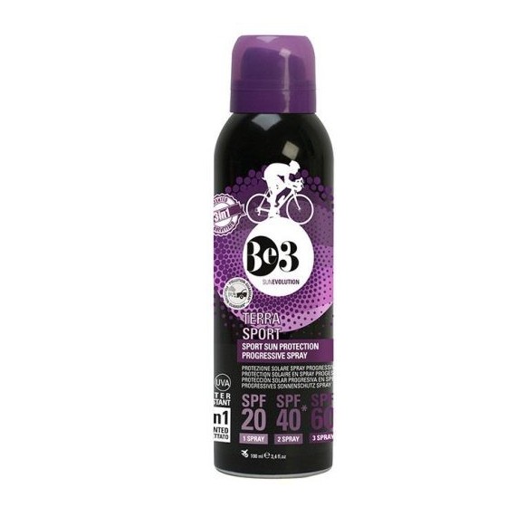 BE3 PROTEZIONE SOLARE SPRAY PROGRESSIVA SPF 20/40/60 TERRA S PORT 100 ML