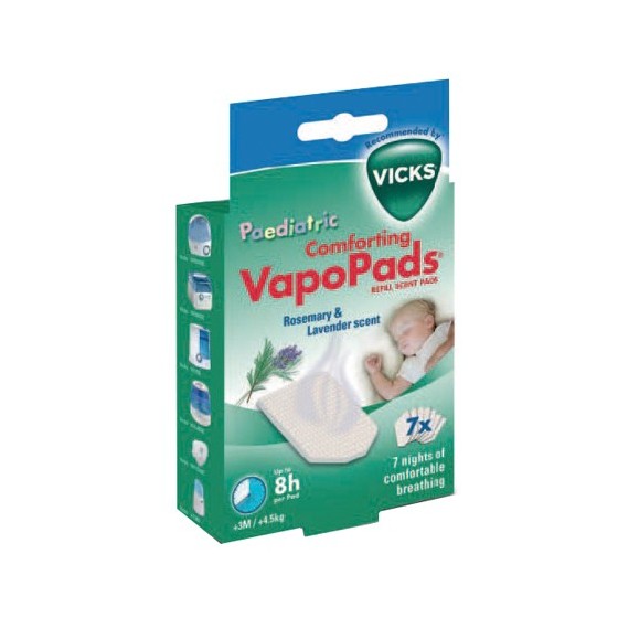 VICKS VAPOPADS ROSEMARY & LAVENDER SCENTE 7 PEZZI