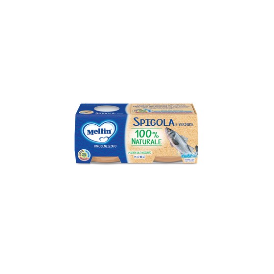 MELLIN OMOGENEIZZATO DI SPIGOLA E VERDURE 4 X 80 G