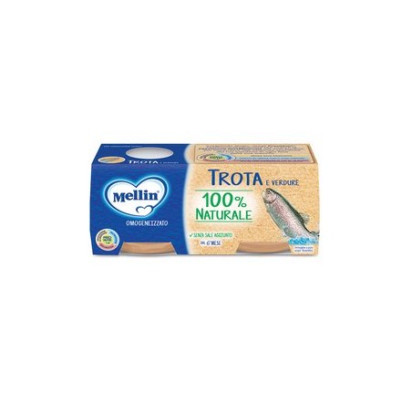 MELLIN OMOGENEIZZATO DI TROTA E VERDURE 4 X 80 G