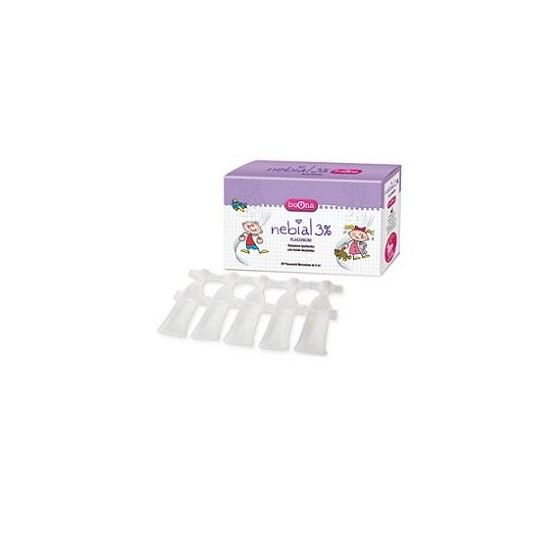 NEBIAL SOLUZIONE SALINA IPERTONICA DI SODIO CLORURO AL 3% CON ACIDO IALURONICO 20 FLACONCINI 5 ML