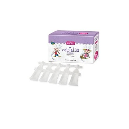 NEBIAL SOLUZIONE SALINA IPERTONICA DI SODIO CLORURO AL 3% CON ACIDO IALURONICO 20 FLACONCINI 5 ML