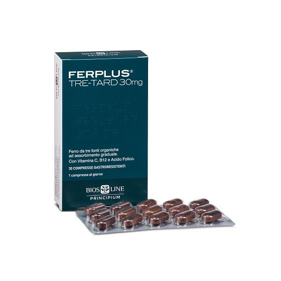 PRINCIPIUM FERPLUS TRE RETARD 30MG 30 COMPRESSE GASTRORESISTENTI