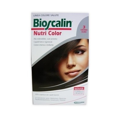 BIOSCALIN NUTRI COLOR 3 CASTANO SCURO SINCROB 124 ML
