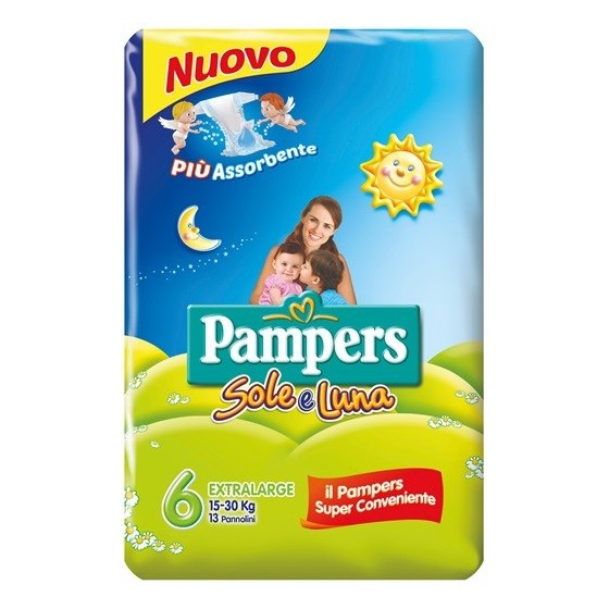 PAMPERS SOLE E LUNA XL 13 PEZZI