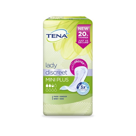 PANNOLONE SAGOMATO TENA DISCREET MINI PLUS 16 PEZZI