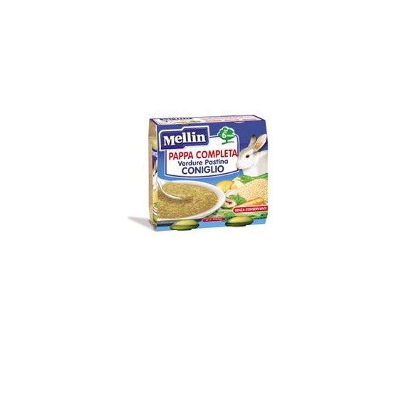 MELLIN PAPPA COMPLETA CONIGLIO 250 G 2 PEZZI