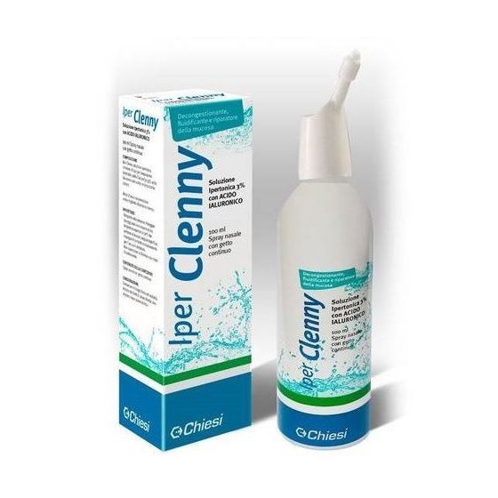 IPER CLENNY SPRAY NASALE EROGAZIONE CONTINUA SOLUZIONE IPERTONICA CON ACIDO IALURONICO 100 ML