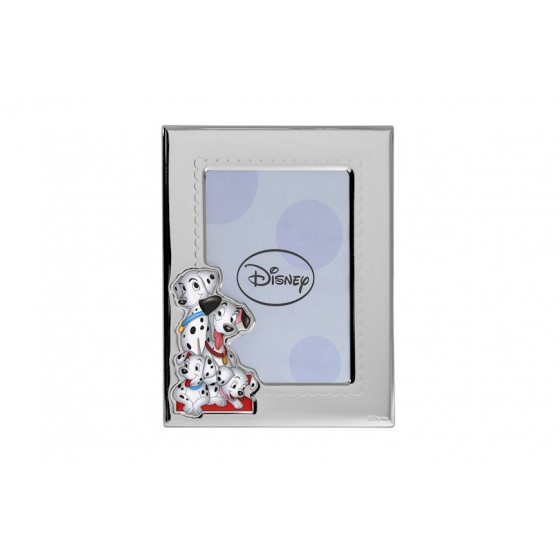 DISNEY ARGENTO ALBUM CON PLACCA 101 DALMATIANS IN PELLE 15X20 D316 1C
