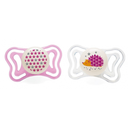 CHICCO SUCCHIETTO LIGHT LUMINOSO SILICONE 6-16 MESI 2 PEZZI