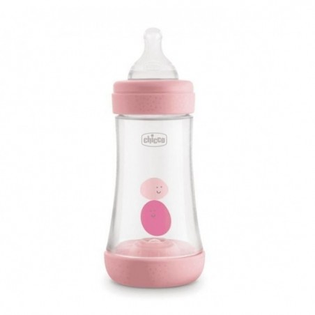 CHICCO BIBERON PERFECT 5 GIRL 240 ML IN SILICONE 2 FORI