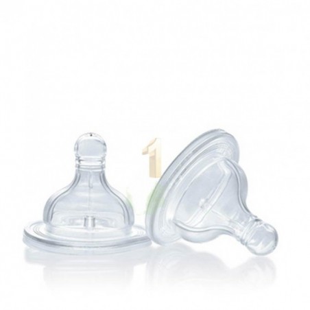 CHICCO TETTARELLA PERFECT 5 4M IN SILICONE 3 FORI 2 PEZZI