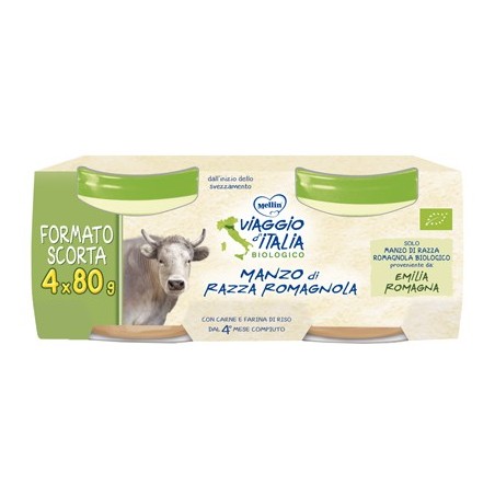 MELLIN BIO OMOGENEIZZATO MANZO 4 X 80 G