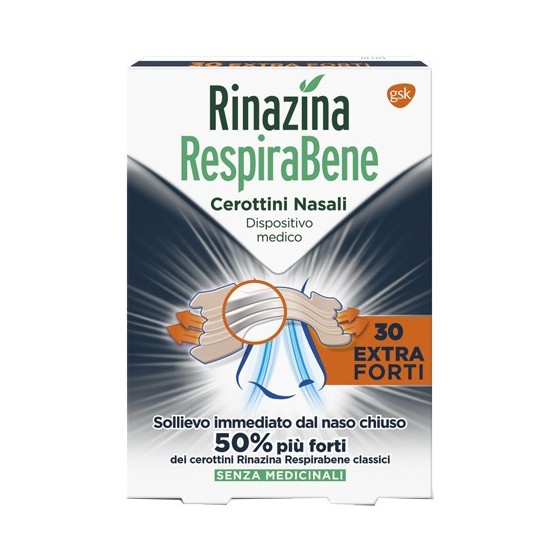 RINAZINA RESPIRABENE CEROTTINO EXTRA FORTE 30 PEZZI