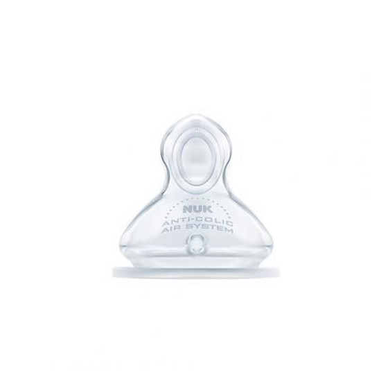 NUK FIRST CHOICE PLUS TETTARELLA IN SILICONE MISURA 1 FORO L ARGE 2 PEZZI