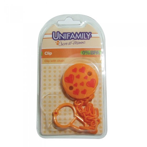 UNIFAMILY CLIP CON CATENELLA ARANCIO