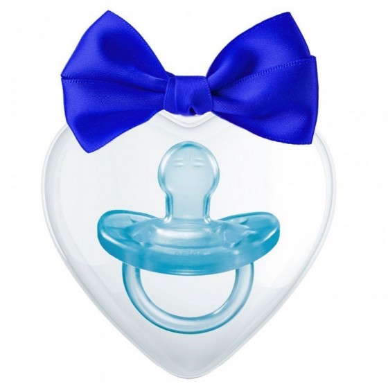 GOMMOLO SILICONE 0-6 MESI BLU SUCCHIETTO 1 PEZZO