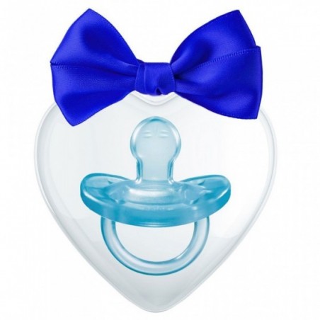 GOMMOLO SILICONE 0-6 MESI BLU SUCCHIETTO 1 PEZZO