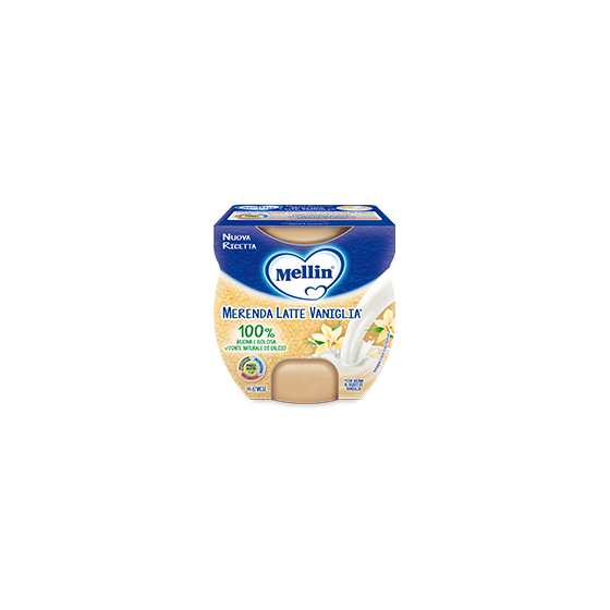 MELLIN MERENDA LATTE VANIGLIA 2 X 100 G