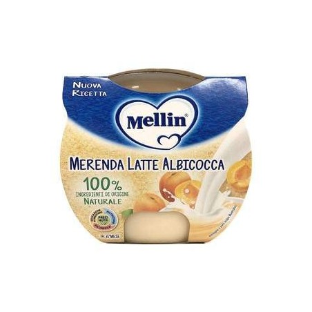 MELLIN MERENDA LATTE ALBICOCCA 2 X 100 G