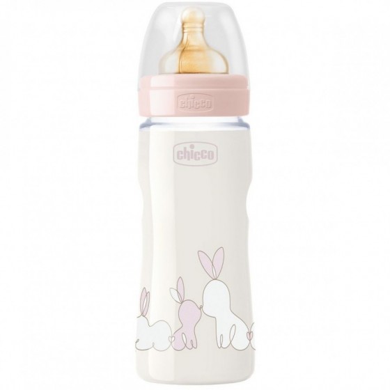CHICCO BIBERON ORIGINAL 330ML TOUCH REGULAR GIRL CON TETTARELLA IN CAUCCIU'