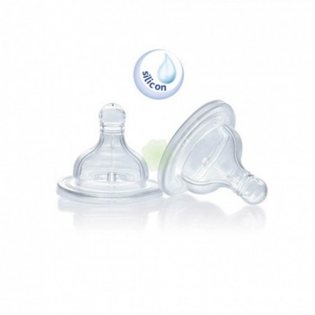 CHICCO TETTARELLA PERFECT 5 0M IN SILICONE 1 FORO 2 PEZZI