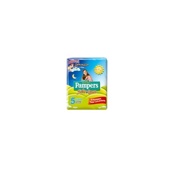 PANNOLINO PER BAMBINO PAMPERS SOLE & LUNA FLASH JUNIOR 16 PEZZI